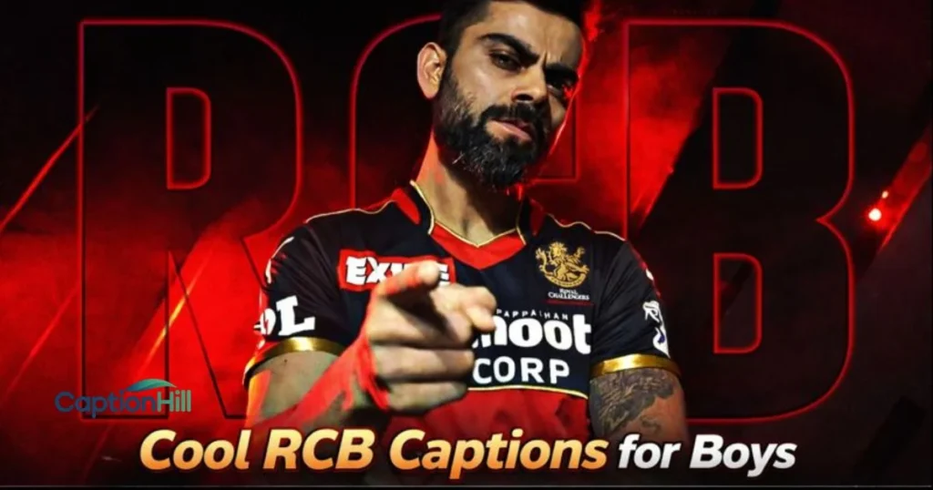 Cool Rcb Captions For Boys