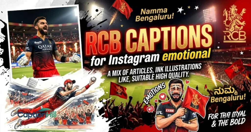 Rcb Captions For Instagram Emotional