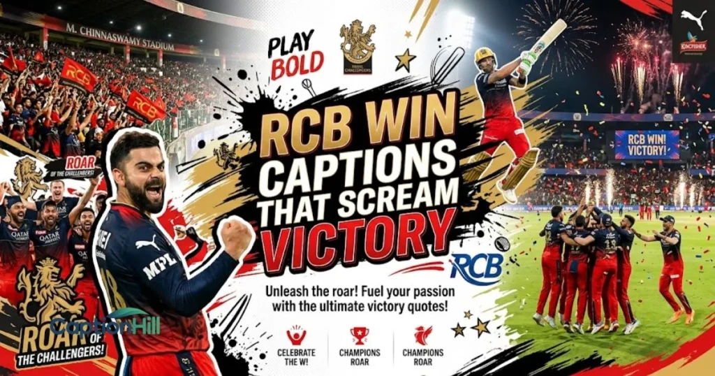 Rcb Win Captions That Scream Victory