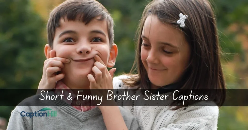 Short And Funny Brother Sister Captions