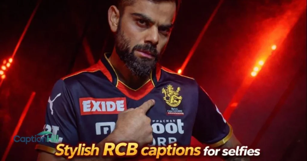 Stylish Rcb Captions For Selfies