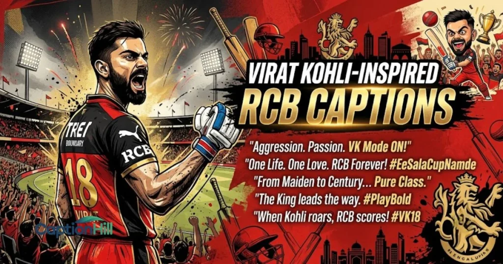Virat Kohli Inspired Rcb Captions