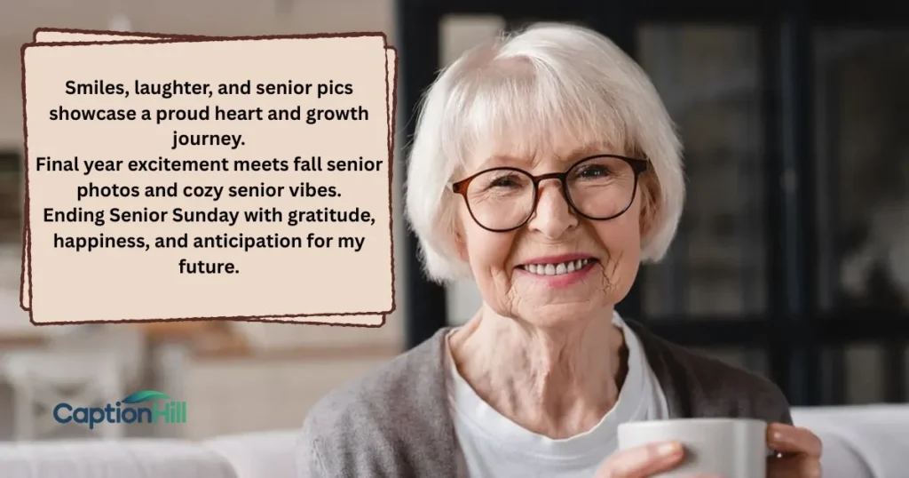 Senior Sunday Captions In English