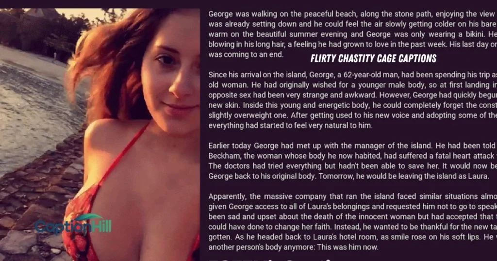 Flirty Chastity Cage Captions