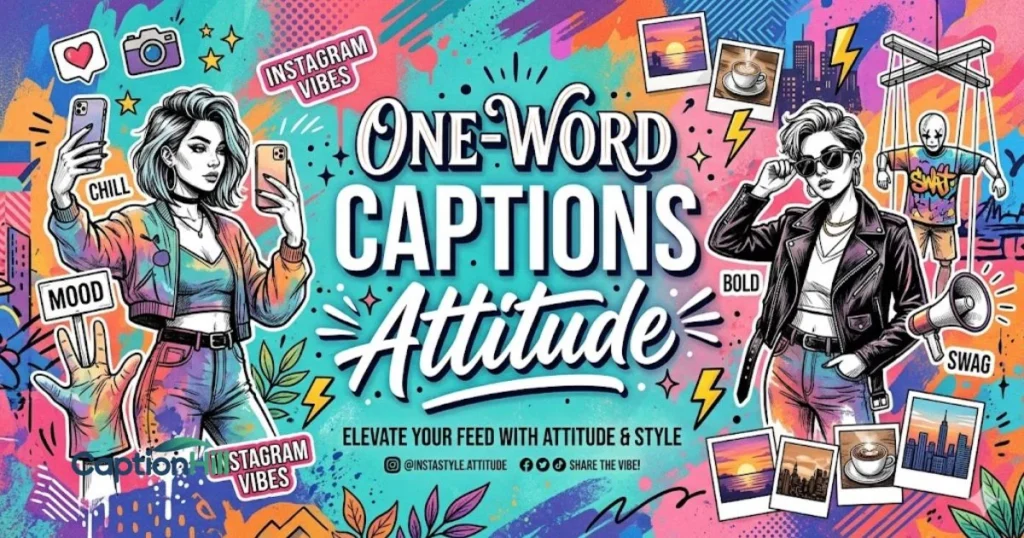 One Word Captions Attitude