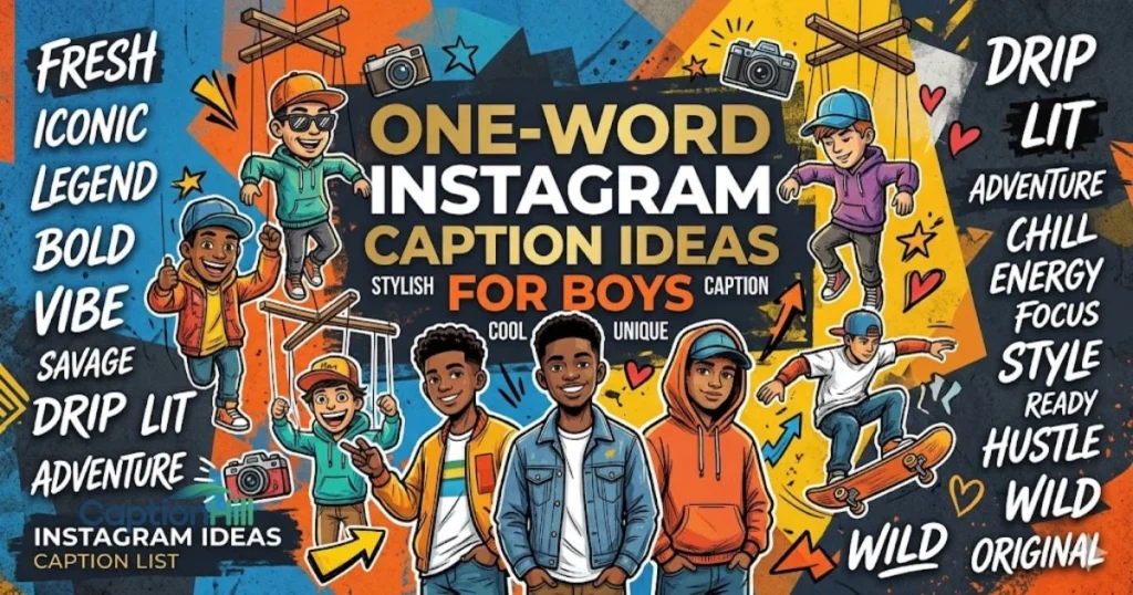 One Word Instagram Caption Ideas For Boys