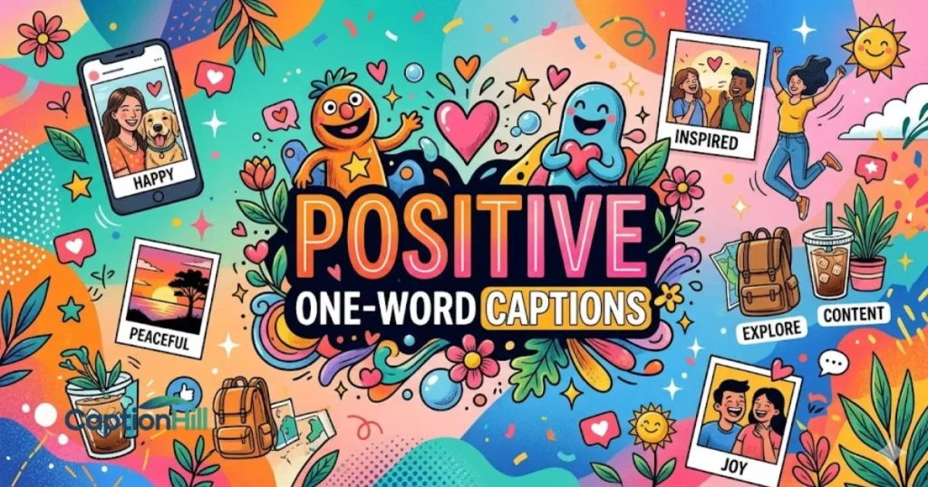 Positive One Word Captions