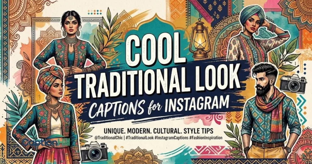 Cool Traditional Look Captions For Instagram