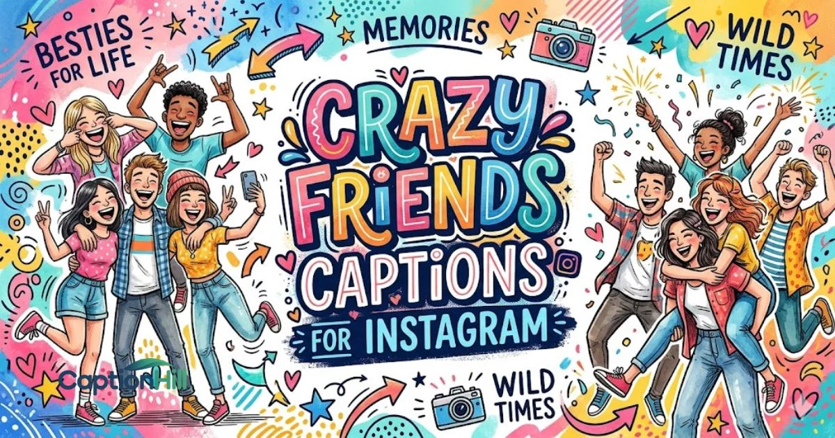 Crazy Friends Captions For Instagram