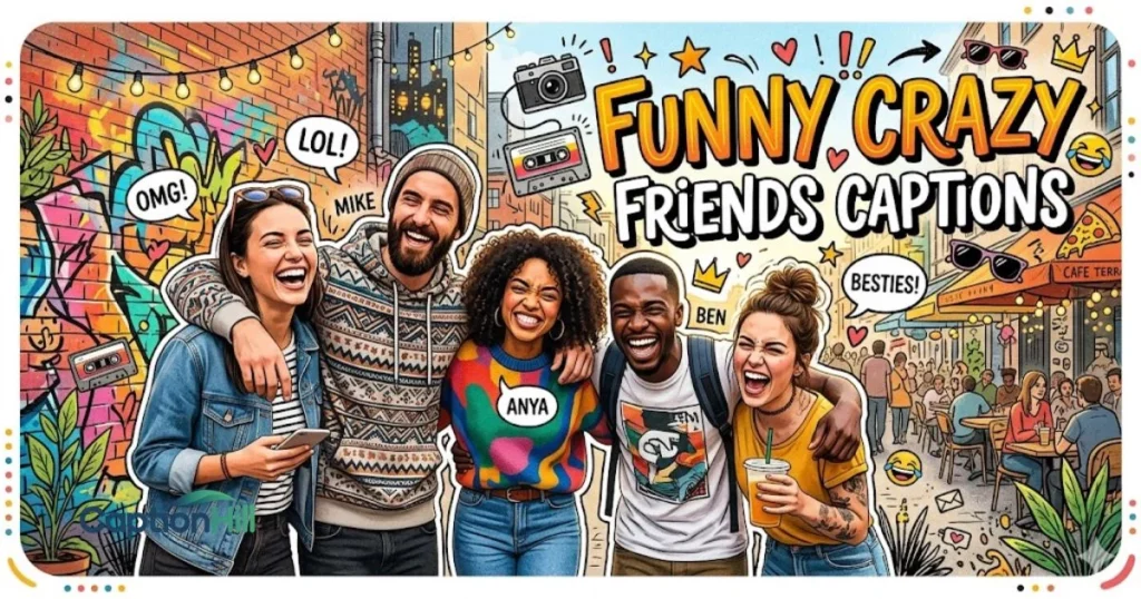Funny Crazy Friends Captions