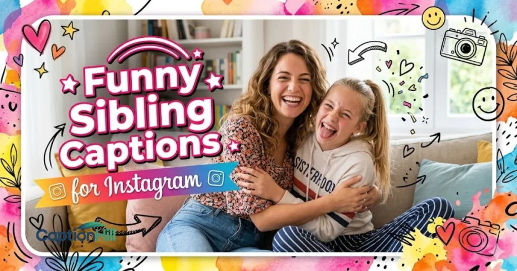 Funny Sibling Captions For Instagram