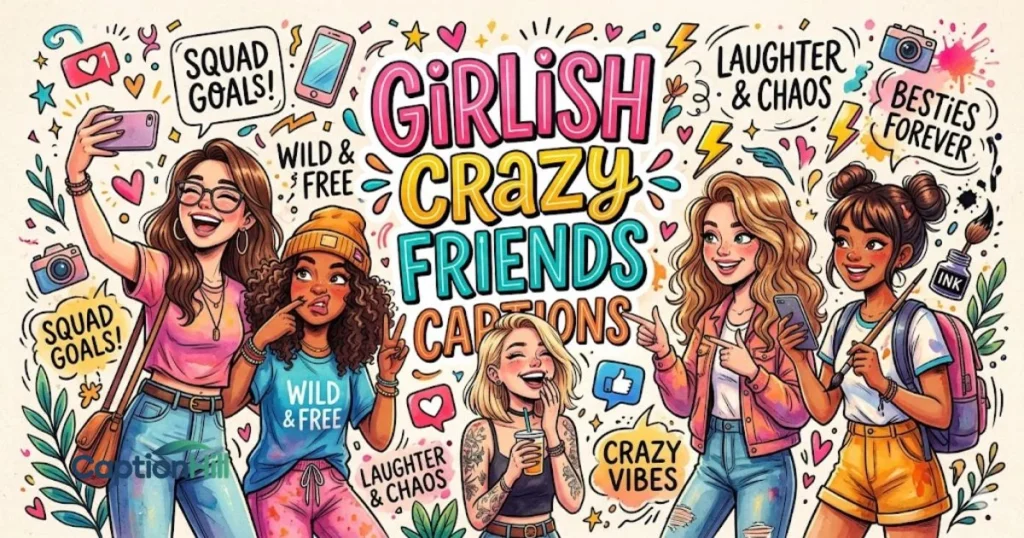 Girlish Crazy Friends Captions