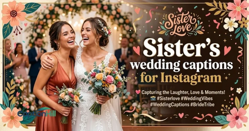 Sisters Wedding Captions For Instagram
