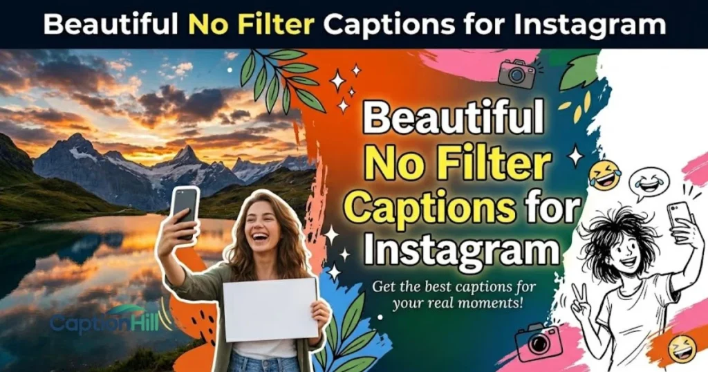 Beautiful No Filter Captions For Instagram