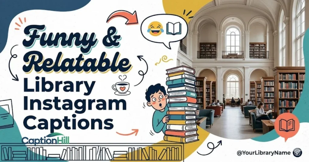 Funny And Relatable Library Instagram Captions