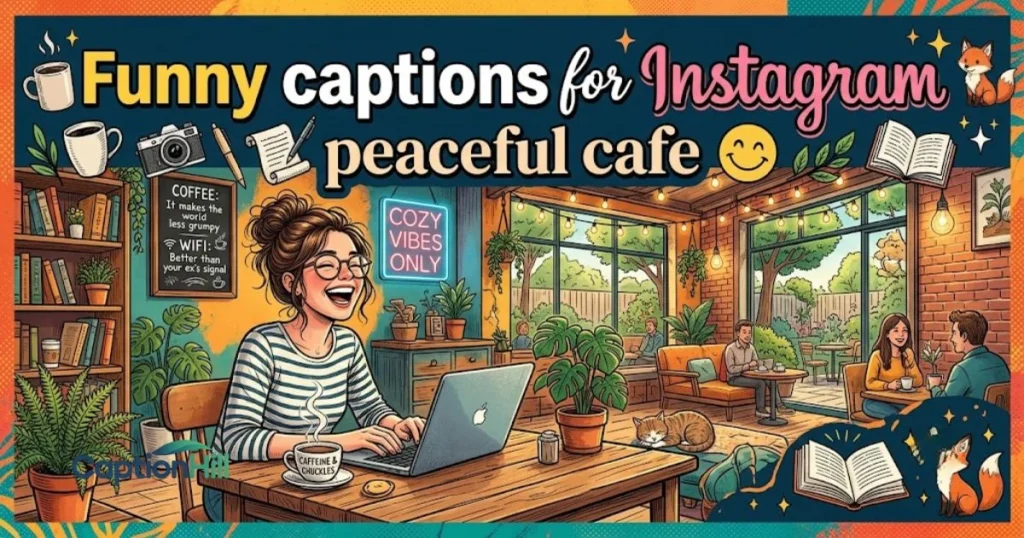 Funny Captions For Instagram Peaceful Cafe