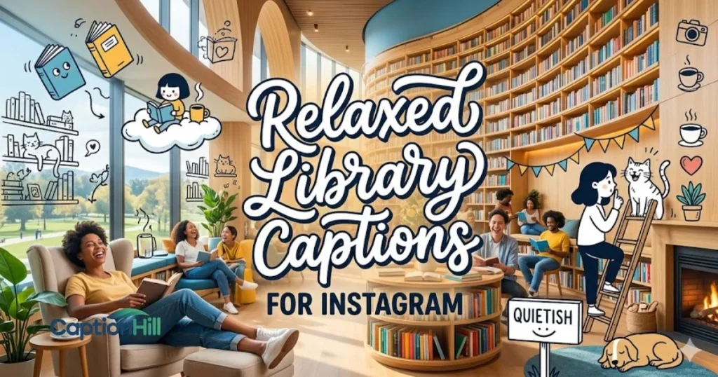 Relaxed Library Captions For Instagram