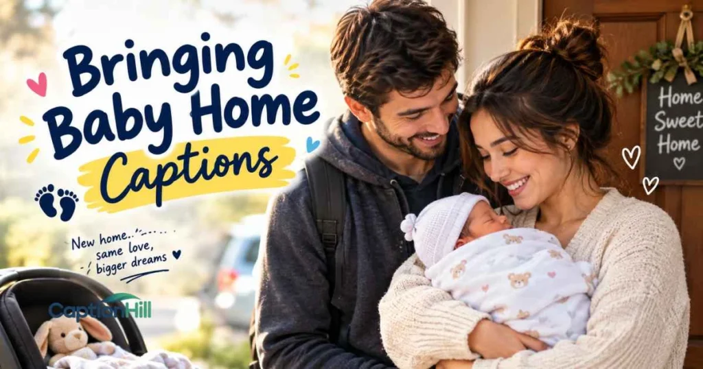 Bringing Baby Home Captions