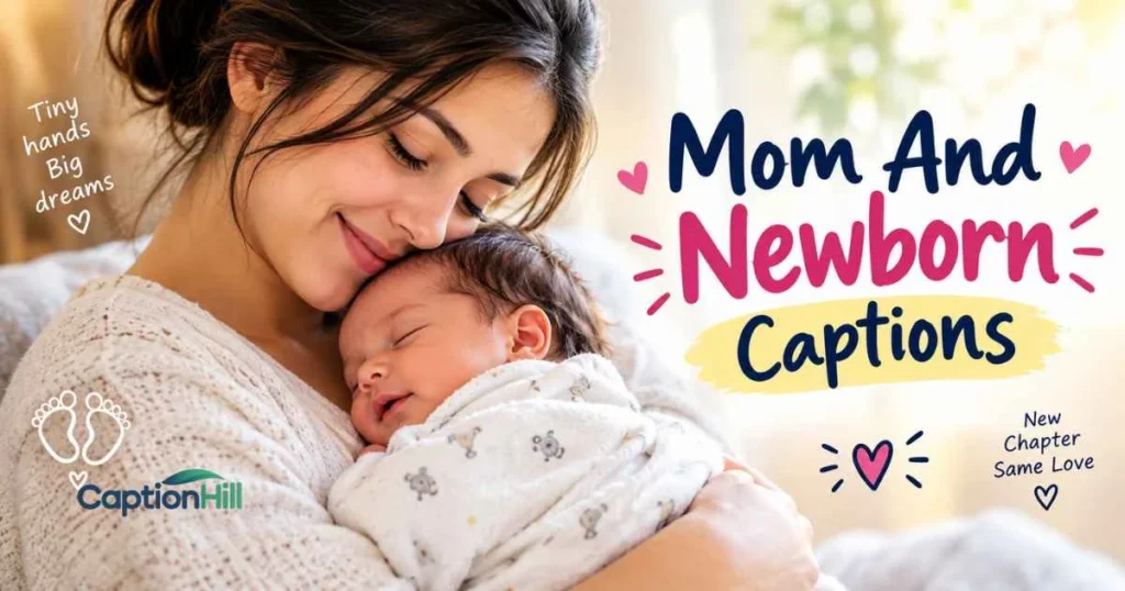 Mom And Newborn Captions