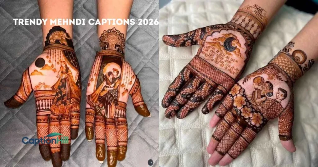 Trendy Mehndi Captions 2026